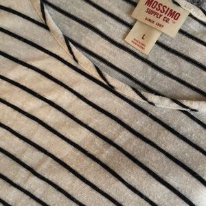 Slouchy striped tee. Perfect for lounging around.